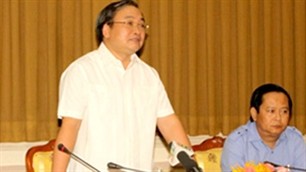 Phó Thủ tướng Hoàng Trung Hải làm việc về dự án đường sắt cao tốc ở TPHCM - ảnh 1